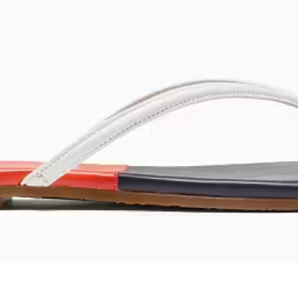 Kate Spade Black and White Sandals with Red Insole - Picture 3 of 7